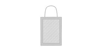 Sac cadeau en papier 150 gr/m² petit format Baggs - Marquage Verso