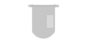 Sac en PVC imperméable réutilisable Scudaa - impression sur arrière coté droite