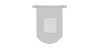 Sac en PVC imperméable réutilisable Scudaa - Marquage Recto