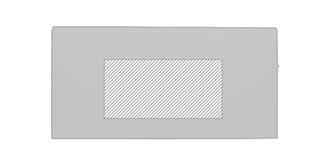 Powerbank ultra plat 4000 mAh en aluminium Flatte - Impression avant en haut