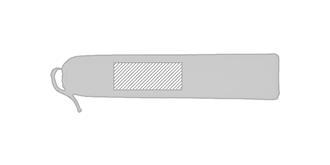 Hamac couleur naturel en polycoton et bois Hama - Impression pochette recto