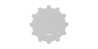 Lampe d'urgence 5 modes en ABS Sunny - A l'avant