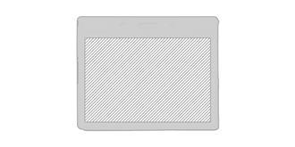 Badge rectangulaire en PVC troué Baggy - Marquage Recto