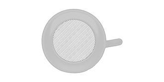 Sonnette de vélo en aluminium Ring - Impression Haut