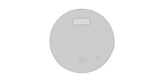 Détecteur de fumée en ABS Smoker - Impression Haut