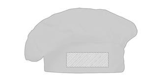 Toque de chef en coton 130g/m2 Chief - Marquage Recto