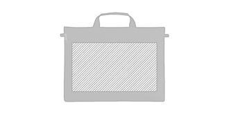 Porte-documents classique en polyester 600D Amand - Marquage Recto