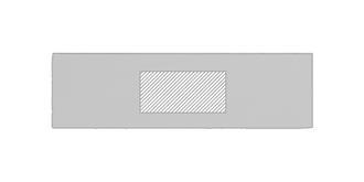 Pointeur laser multifonction en métal Glasgow - Impression avant en haut