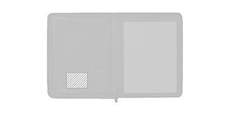 Porte Document A4 cuir / ABS Copter - Impression à l'intérieur