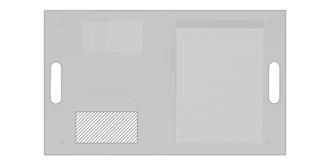 Porte-documents carton avec anse prédécoupé Albert - Impression à l'intérieur