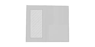 Stickers collants recyclés en carton House - Impression Haut