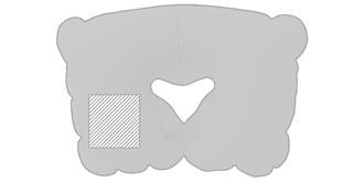 Set oreiller, masque, bouchons en PVC Pulse - Impression Droite