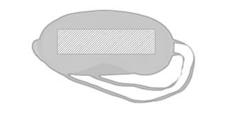 Set oreiller, masque, bouchons en PVC Pulse - Marquage Recto