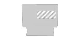 Tirelire forme de maison en plastique Bank - Impression arrière en haut