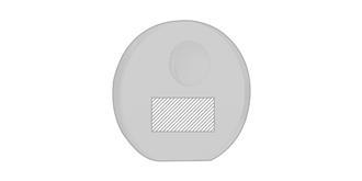 Trophée globe élégant en verre épais Monde - Impression à l'intérieur