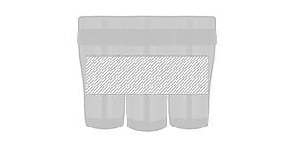 Tasse 455 ml en inox brillant avec couvercle Kram - Marquage autour