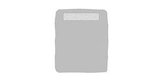 Natte pliable de siège en nylon 210D Momet - Marquage Recto