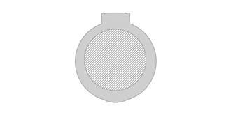 Miroir en polyéthylène (PE) Mirage - impression sur couvercle