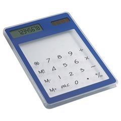 Calculatrice solaire design bicolore en ABS Cleare