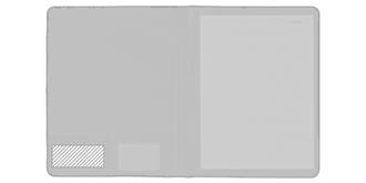 Porte-documents A4 en PU design élégant Baswe - Impression à l'intérieur