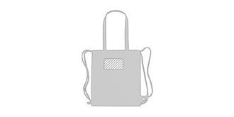 Sac à dos écologique en coton recyclé Fenid - Impression Haut