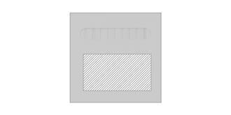 Etui fenêtre 12 crayons en bois Arcole - Marquage Recto