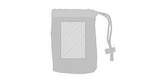 Serviette de sport en polyester Dyrie - Impression pochette recto