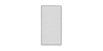 6 Crayons de couleur en bois dans un étui Abigal - Marquage Recto