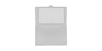 Etui cartes de visite en métal argenté Stanley - Impression à l'intérieur