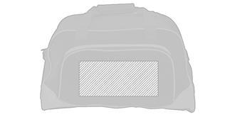 Sac de sport de grande taille avec poche Novo - Impression Poche