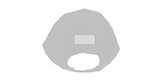 Casquette base-ball 6 pans en coton Matur - Marquage Verso