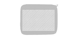 Sacoche plate en néoprène pour portable 13" Pade - Marquage Recto