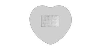 Cœur anti-stress en matière PU doux Amour - Marquage Recto