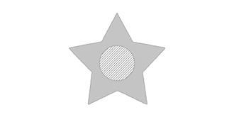 Sous verres en feutre RPET Stars - impression sur le 2ème article