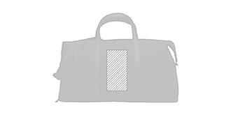 Sac week-end en toile 450gr/m² en coton Dublin - Marquage Verso