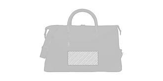 Sac week-end en toile 340gr/m² en coton Nice - Impression avant en bas