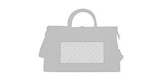 Sac week-end en toile 340gr/m² en coton Nice - Marquage Verso
