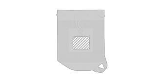 Balluchon bimatière au design bicolore Loops - Marquage Recto