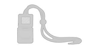 Désodorisant pour voiture en verre Fraiche - impression en haut à droite