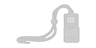 Désodorisant pour voiture en verre Fraiche - impression en haut à gauche