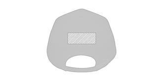 Casquette baseball en chanvre Naipal - Marquage Verso