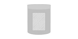 Mug en grès 300ml en céramique Chalk - A l'avant