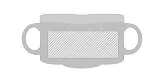 Mug en grès 300ml en céramique Chalk - Marquage autour