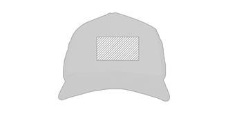 Casquette élégant design bicolore en PET Caper - Marquage Recto