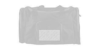 Sac de sport large multipoche 600D Siel - Marquage Recto