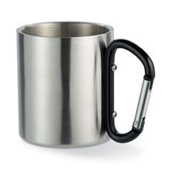 OBG PUB - Mug en acier brillant avec anse mousqueton Turbo