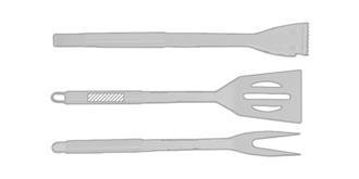 Ustensiles barbecue en métal Shankes - Marquage sur la cuillère