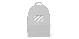 Sac à dos bicolore en polyester robuste Sierrex - Marquage Recto