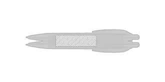 Stylo à bille écologique avec corps en carton Puss - Marquage autour