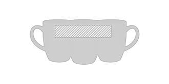 Mug classique en céramique 300 ml Twente - Marquage autour